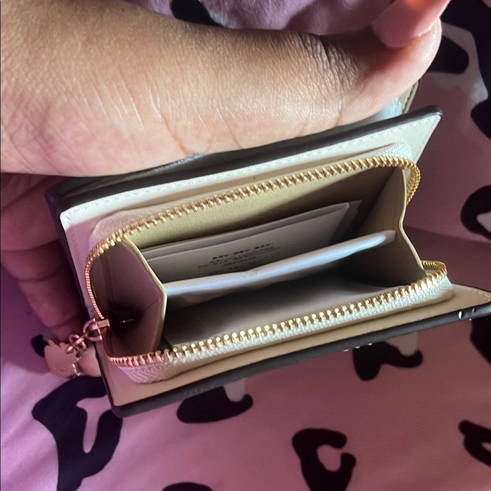 Coach Cream Strawberry Print Women's Wallet - Picture 4 of 5
